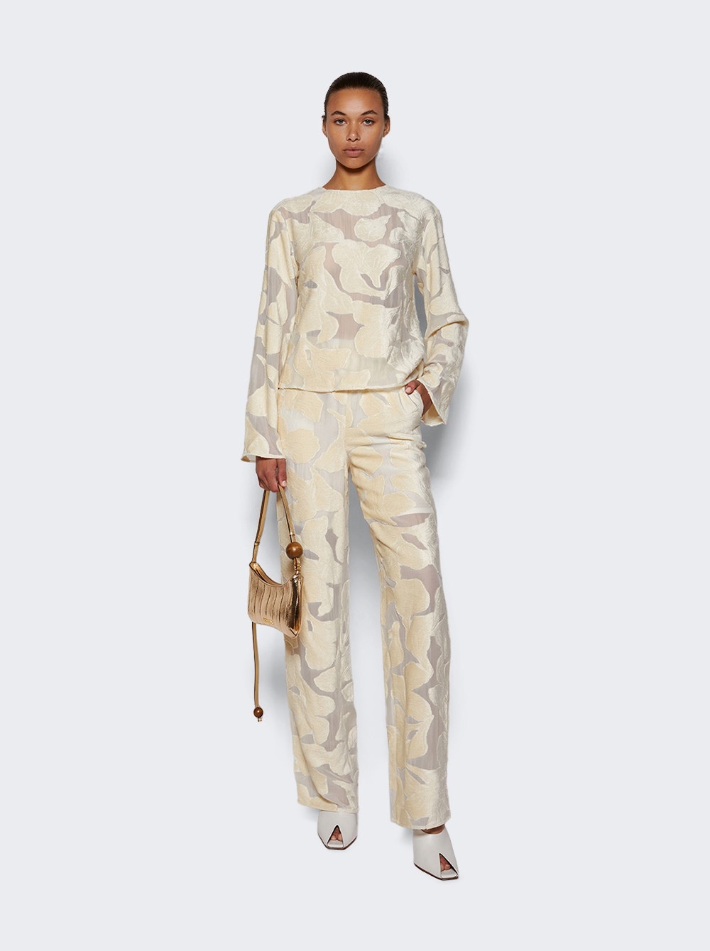 Sheer Pares Pants Ivory - 2