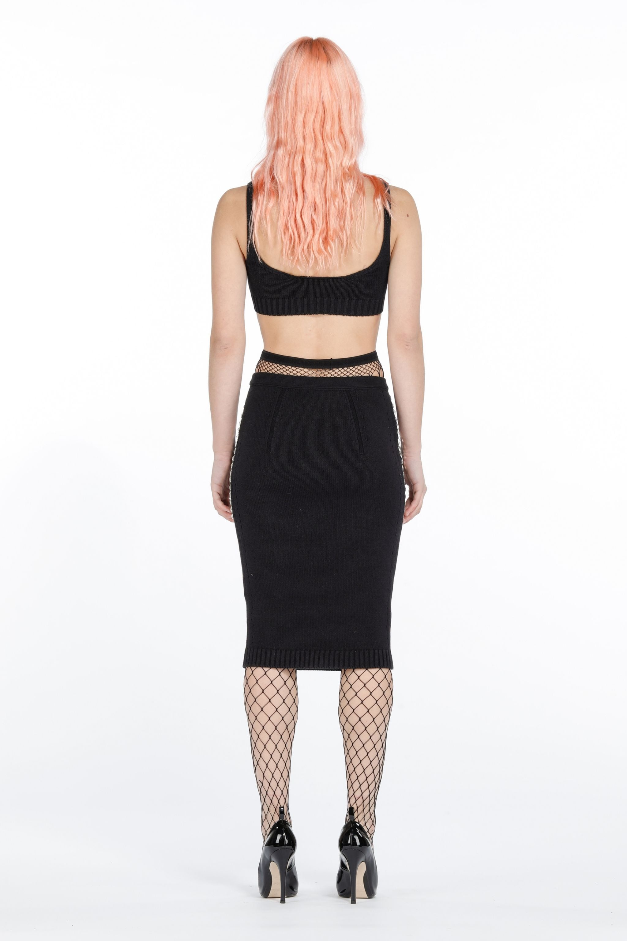 CRYSTAL-EMBELLISHED PENCIL SKIRT - 2