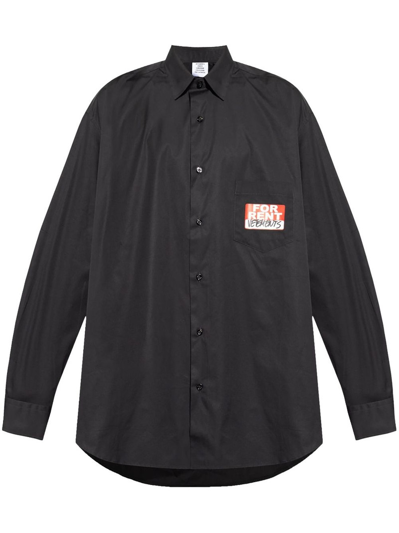 sticker-print shirt 1