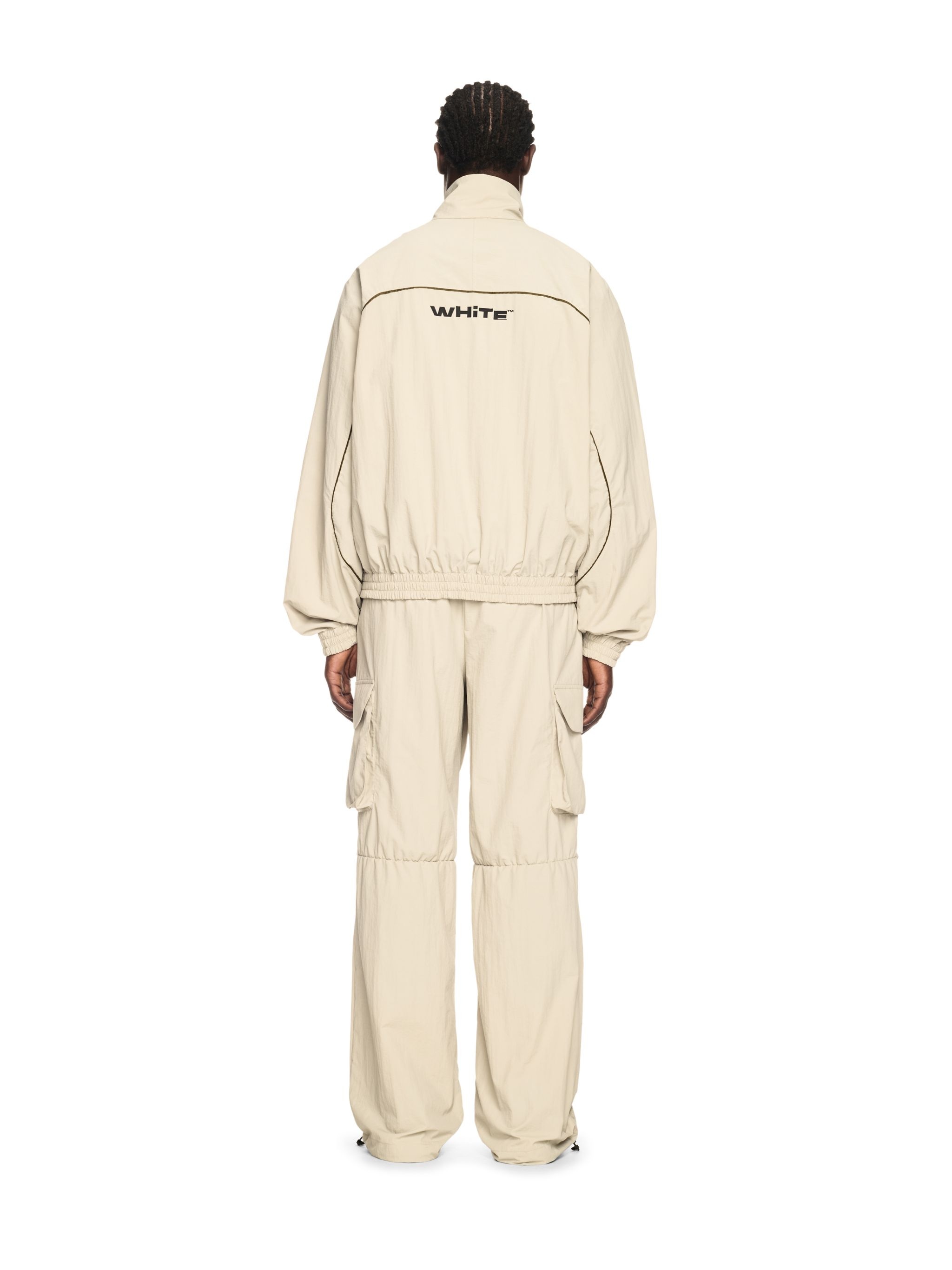 Gray Off Split Track Jacket - 4