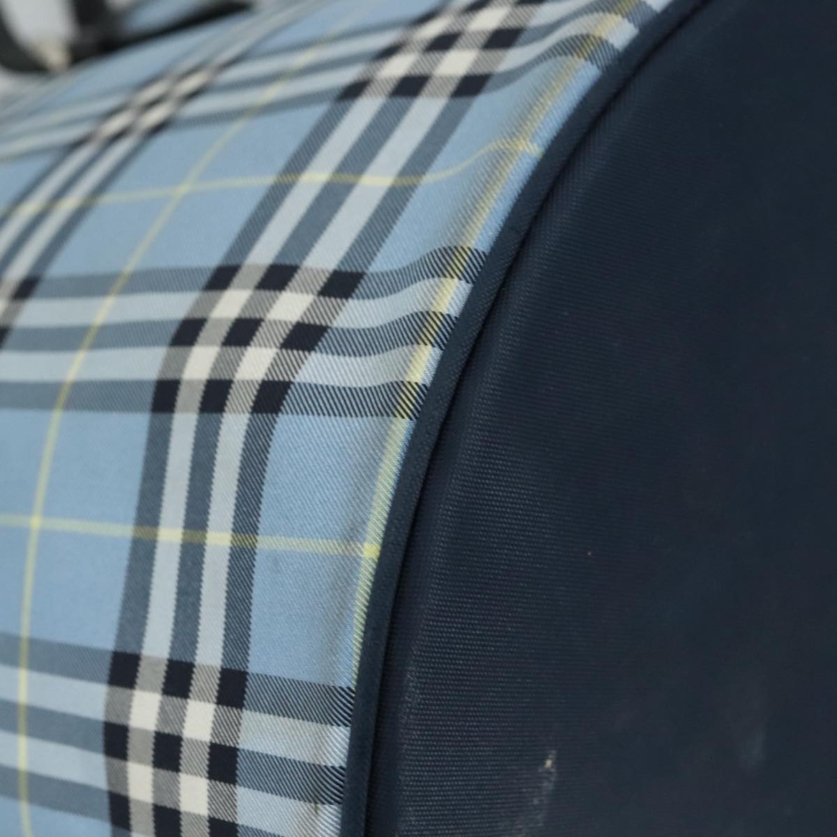 Burberry Blue Label Nova Check Tote Bag Nylon Blue - 14