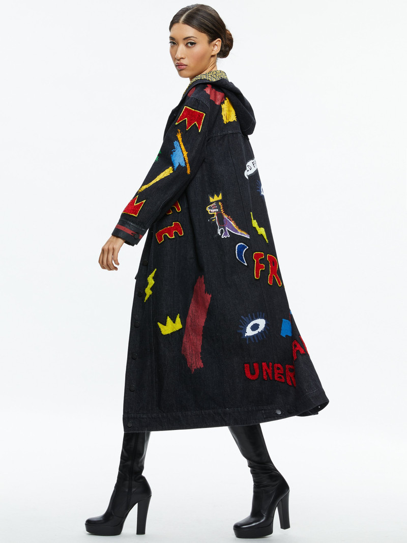 A+O X BASQUIAT JEFF MAXI DENIM JACKET 5