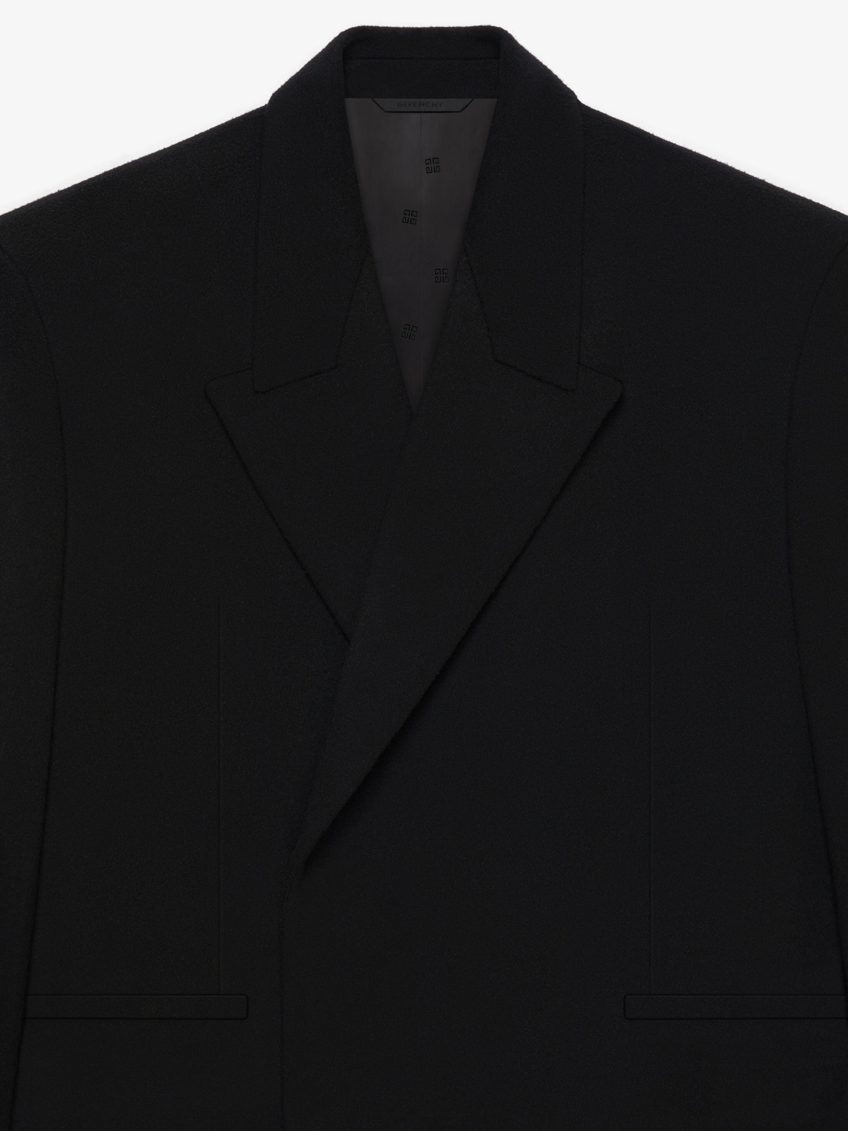 OVERLAPPED COAT IN WOOL AND CASHMERE - 5