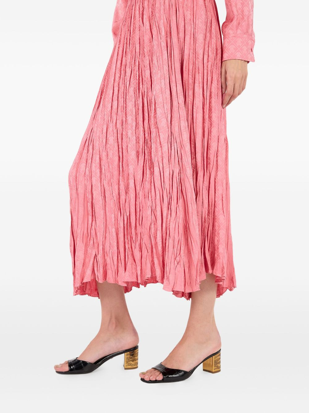 pleated midi skirt - 4