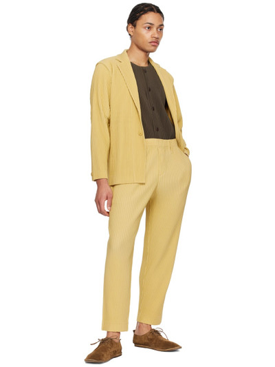 ISSEY MIYAKE Yellow Tailored Pleats 1 Trousers outlook