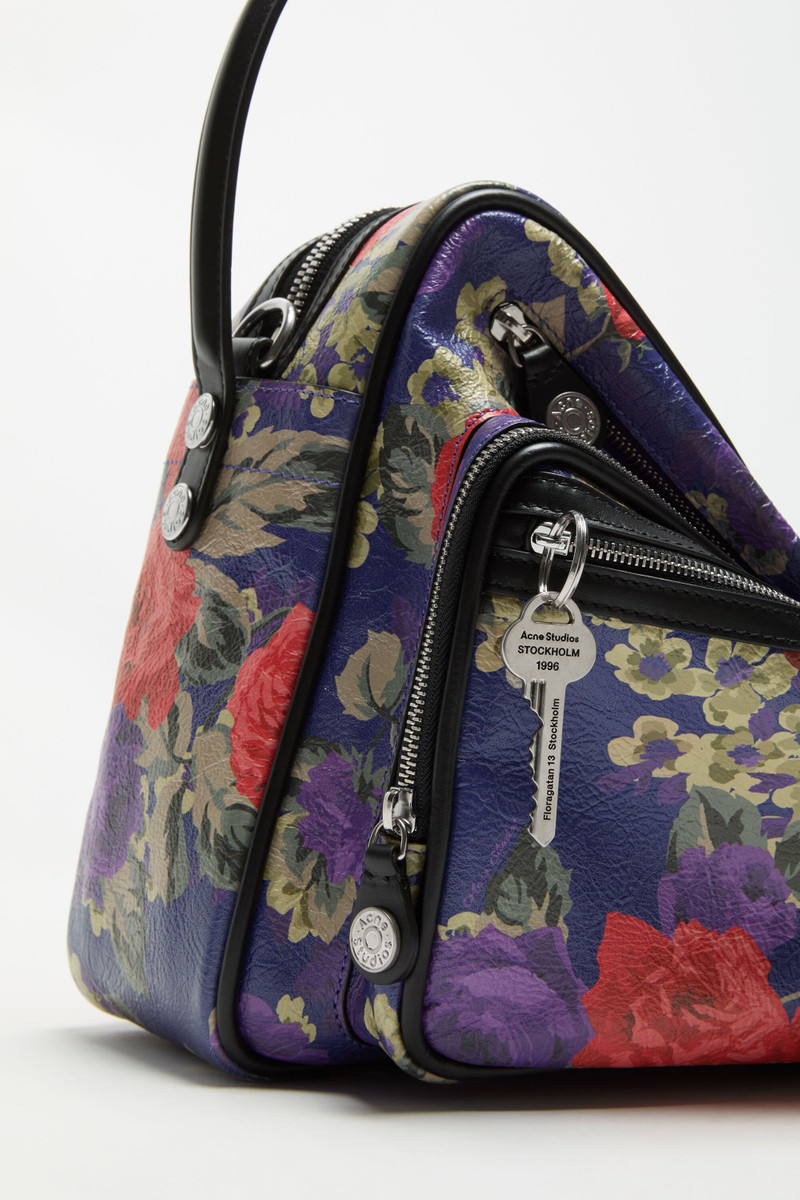Acne Studios Camero Camera Flower Shoulder Bag - Violet purple outlook