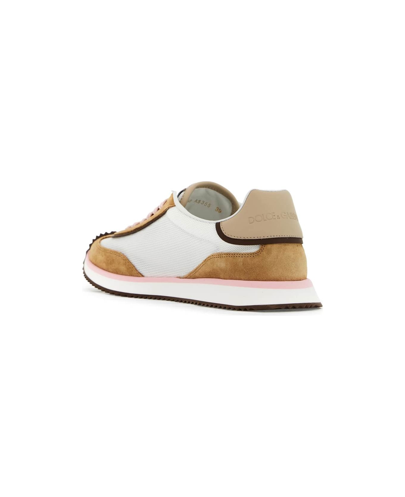 'dragon' Beige Suede Blend Sneakers - 3