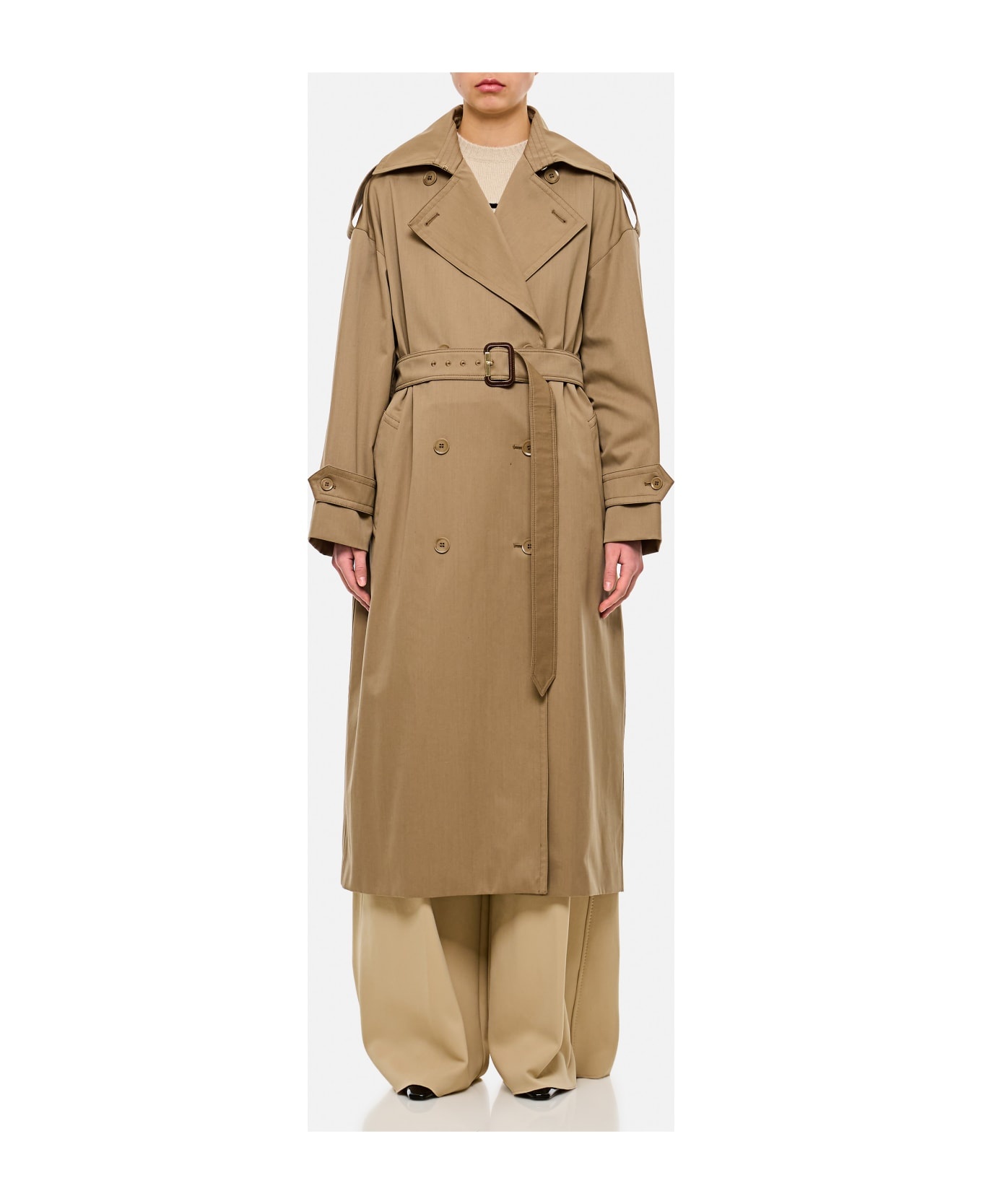 Salpa Cotton Trench Coat - 4