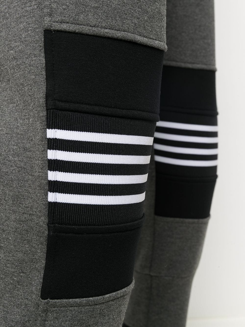 stripe print detail track pants - 5