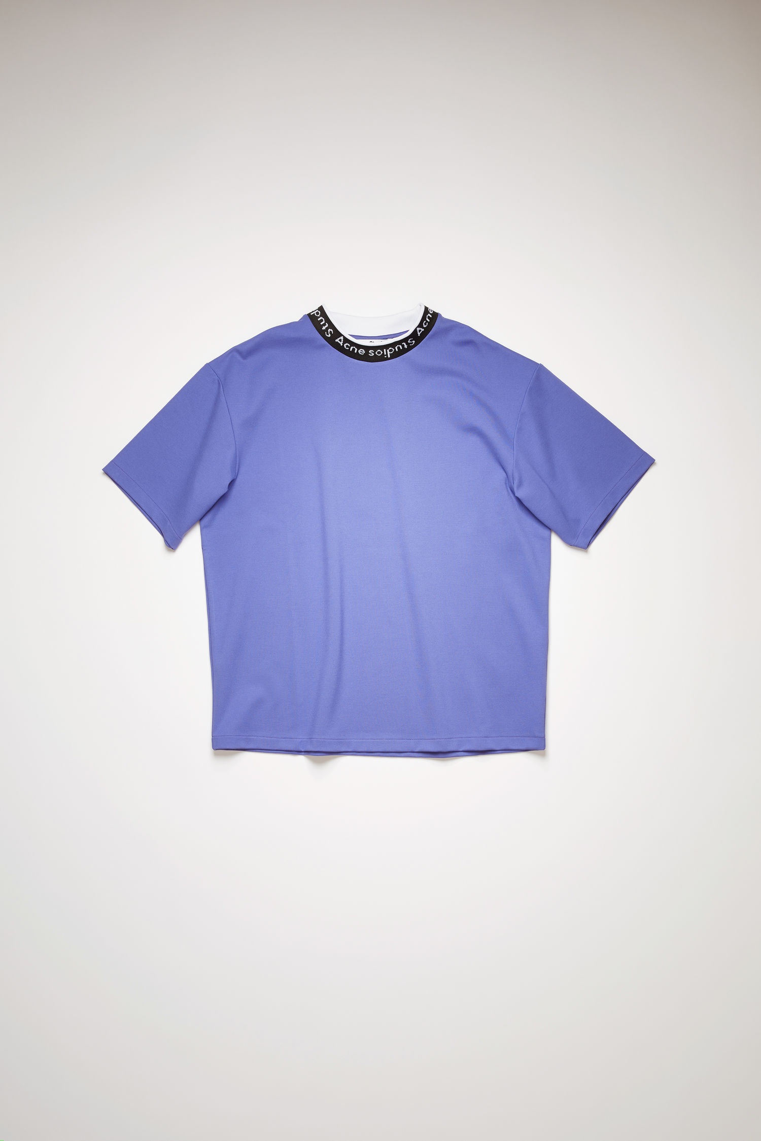 Logo jacquard t-shirt dusty purple - 1