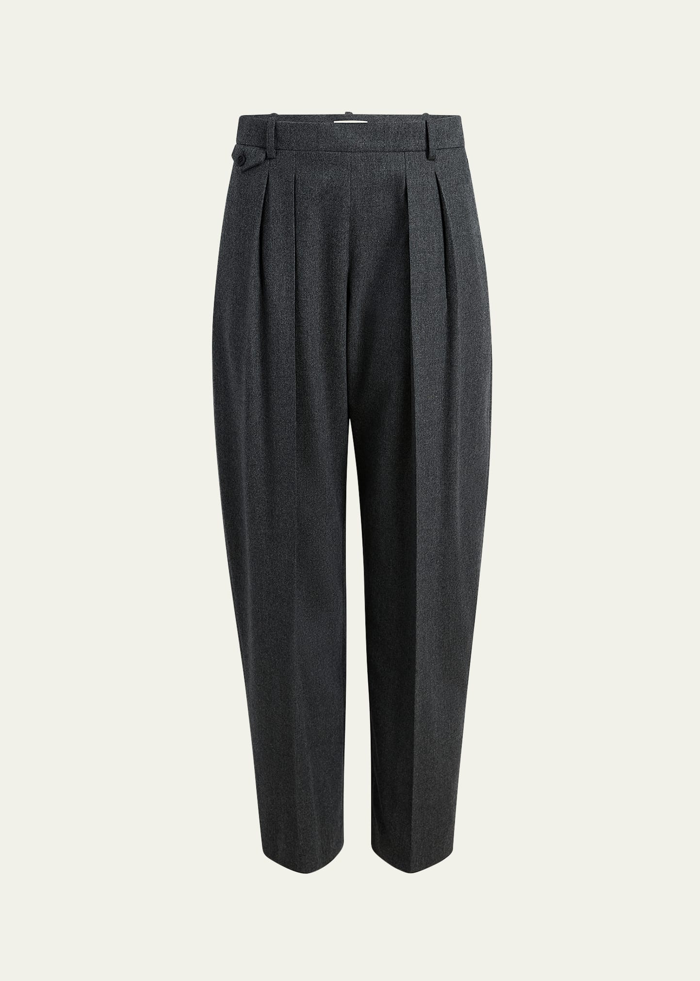 Dugan Pleated Tapered-Leg Ankle Pants - 1