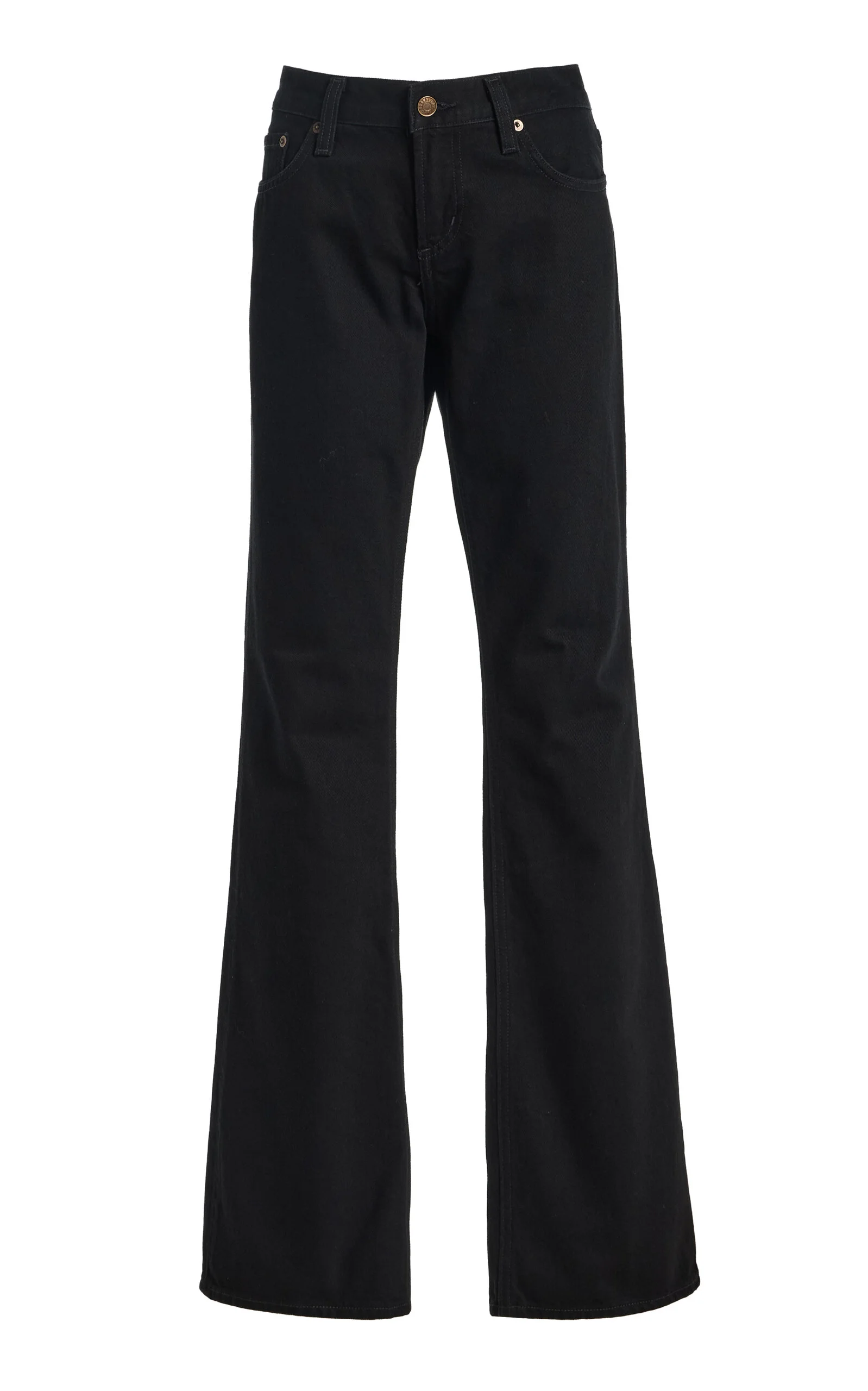 Rigid Low-Rise Flared-Leg Jeans - 1
