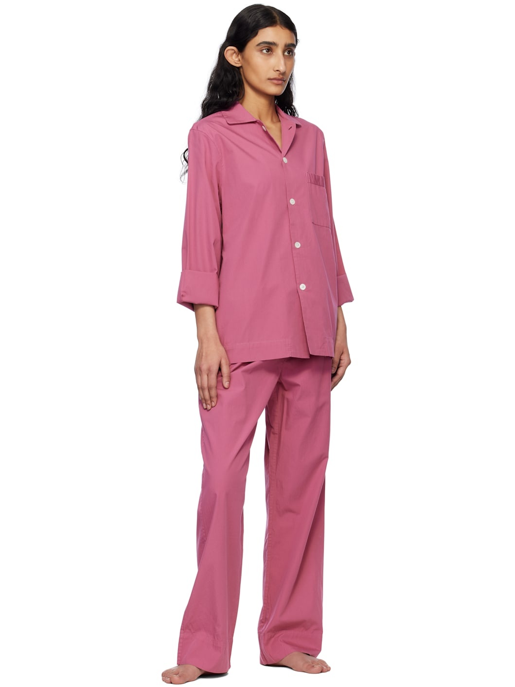Pink Poplin Pyjama Pants - 4