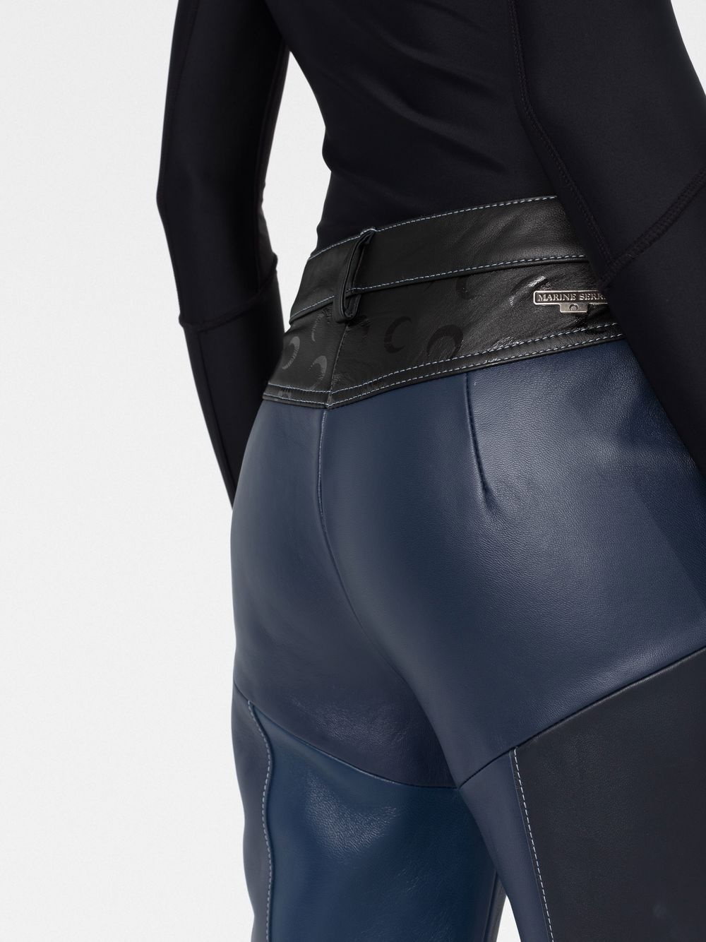 flared leather trousers - 5