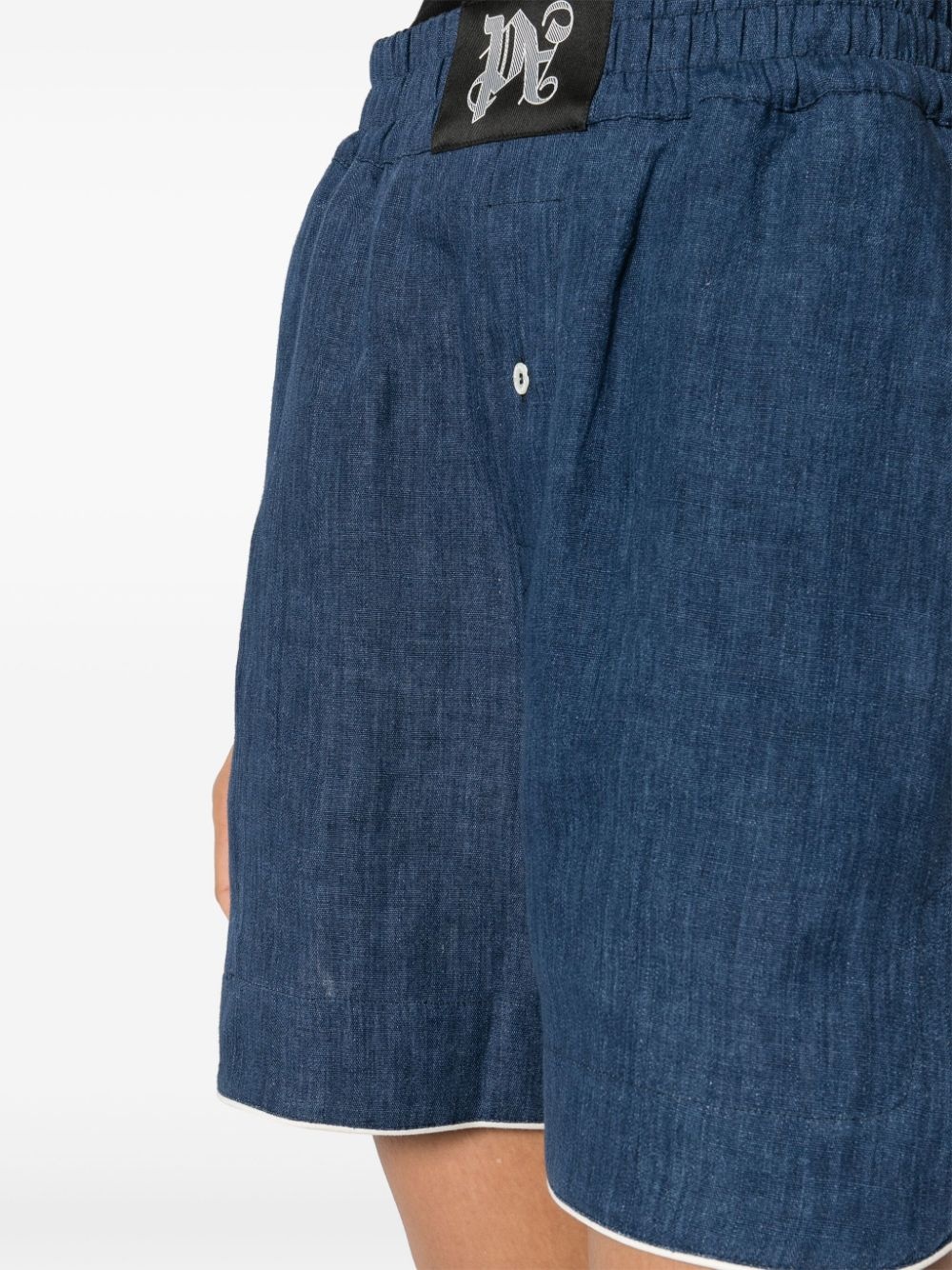 monogram linen boxer shorts - 5