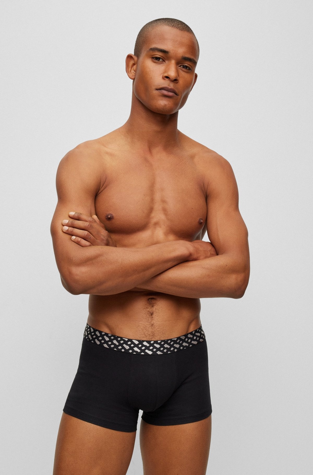 TWO-PACK OF STRETCH-COTTON TRUNKS WITH METALLIC BRANDING - 6