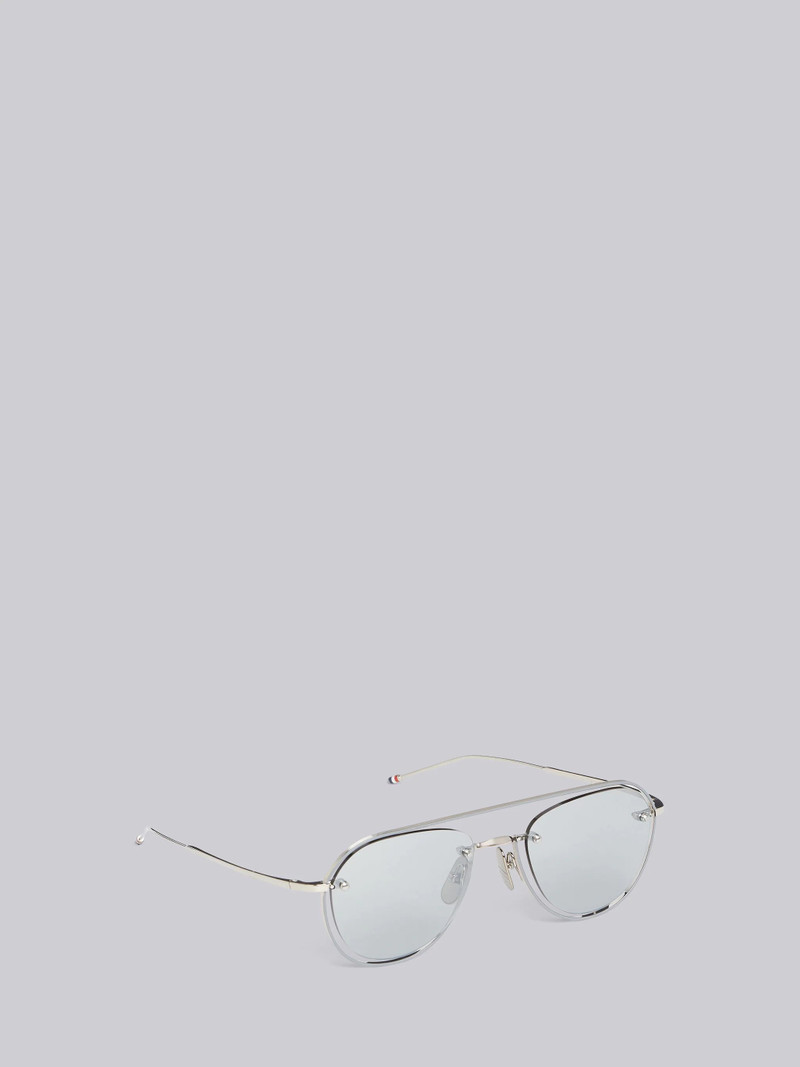 TB112 - Silver Aviator Sunglasses 4