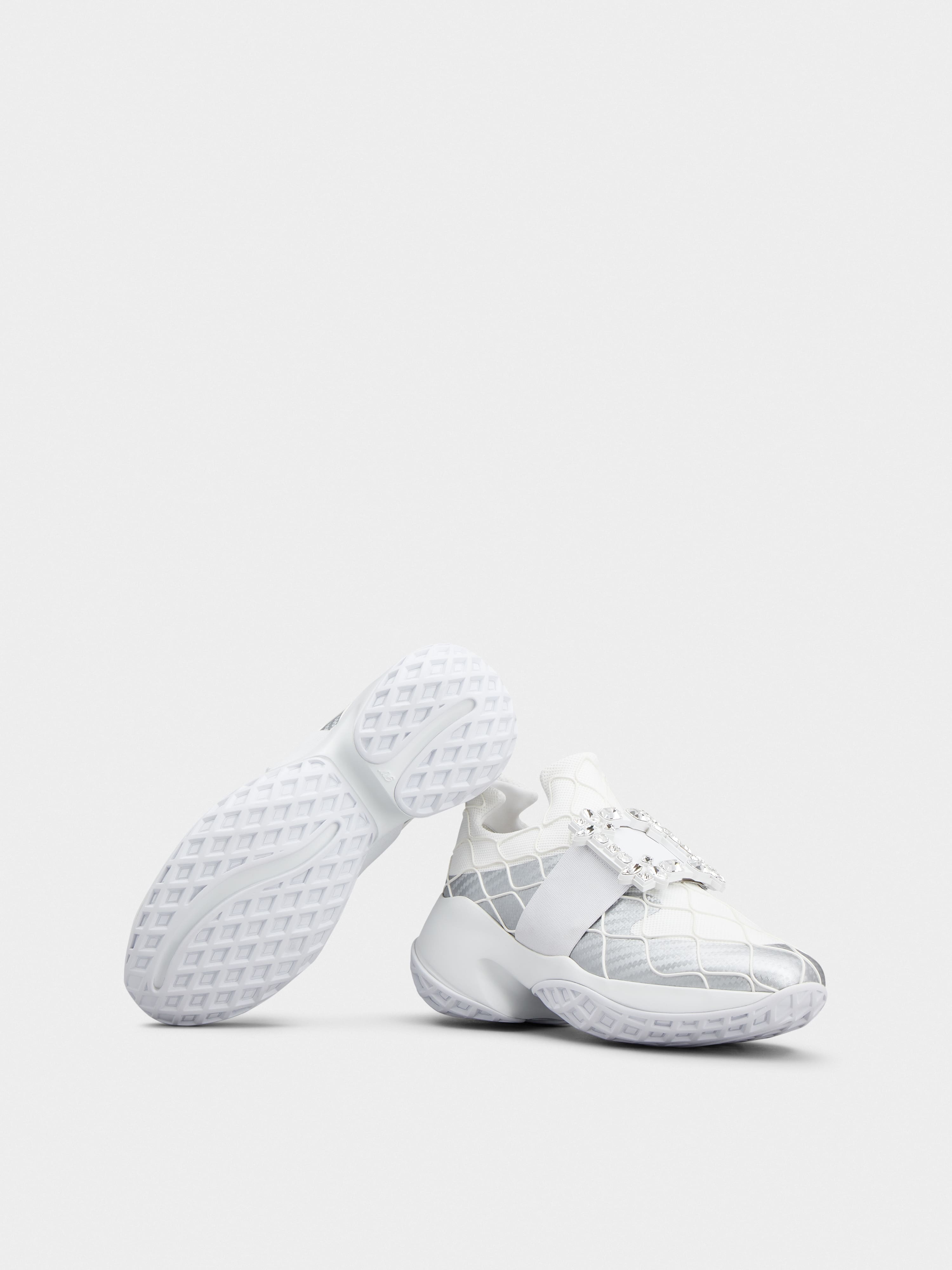 Viv' Run Technical Strass Buckle Sneakers in Technical Fabric - 6