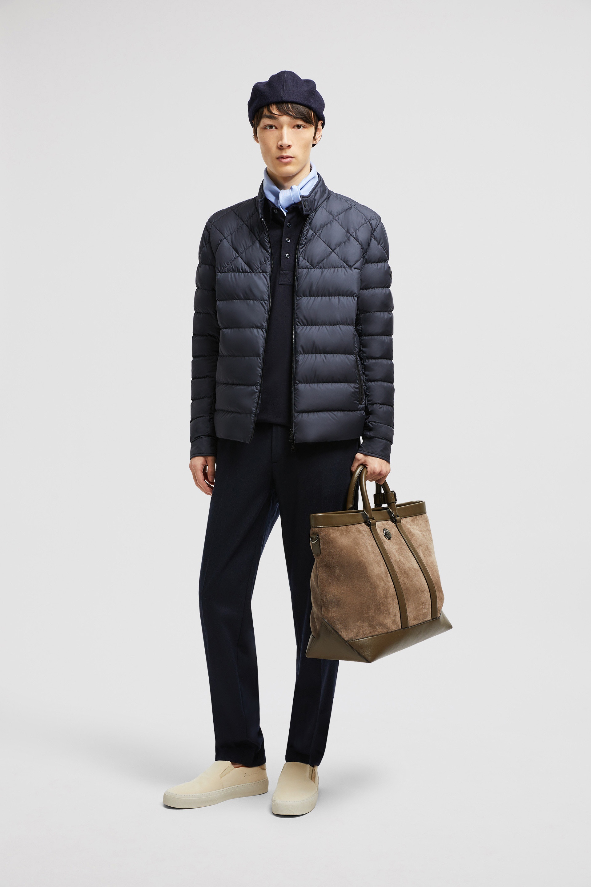 Tuile Leather-Trimmed Down Biker Jacket - 2