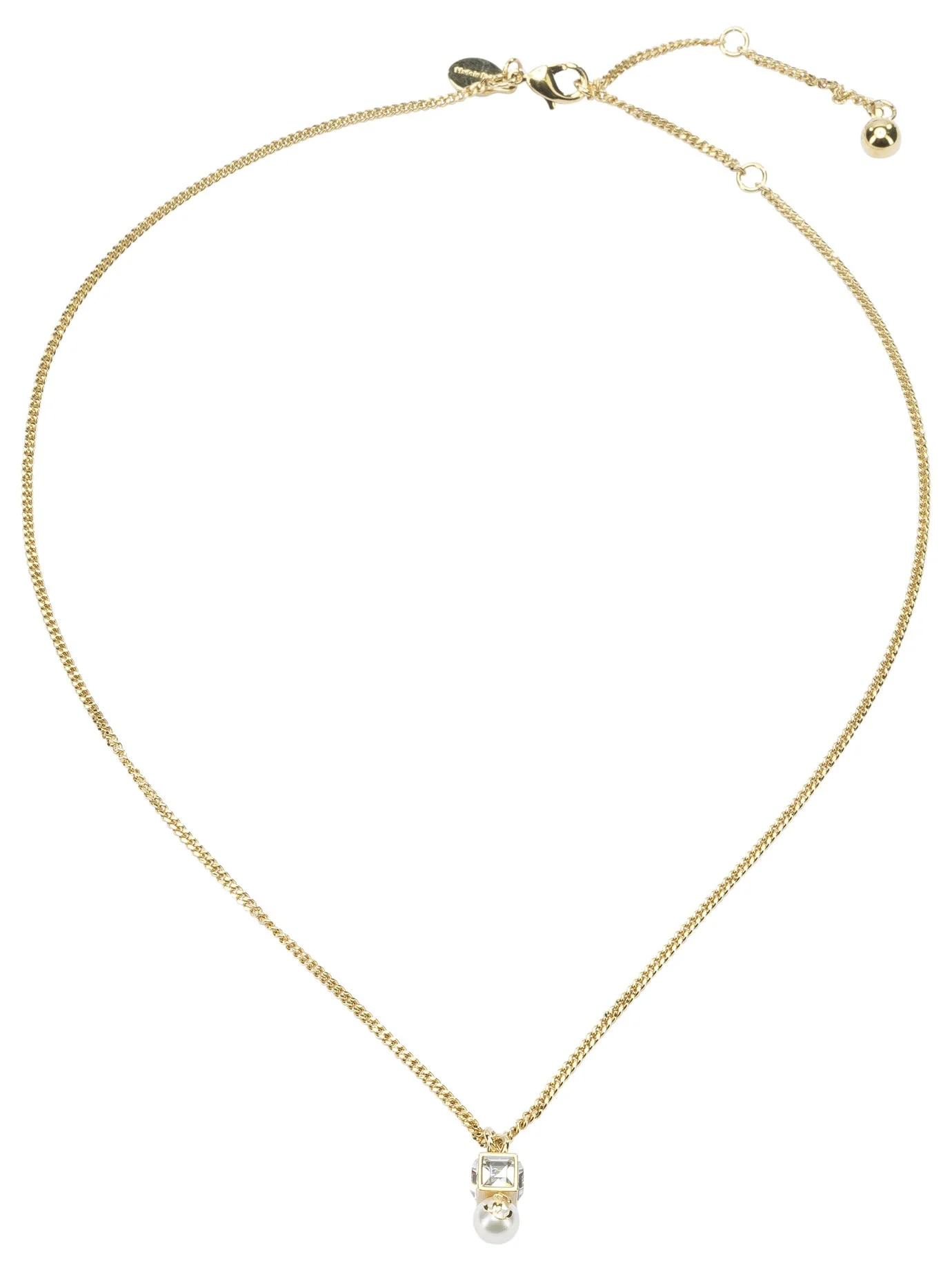 Jimmy Choo "jc Pearl Cube" Necklace - 1