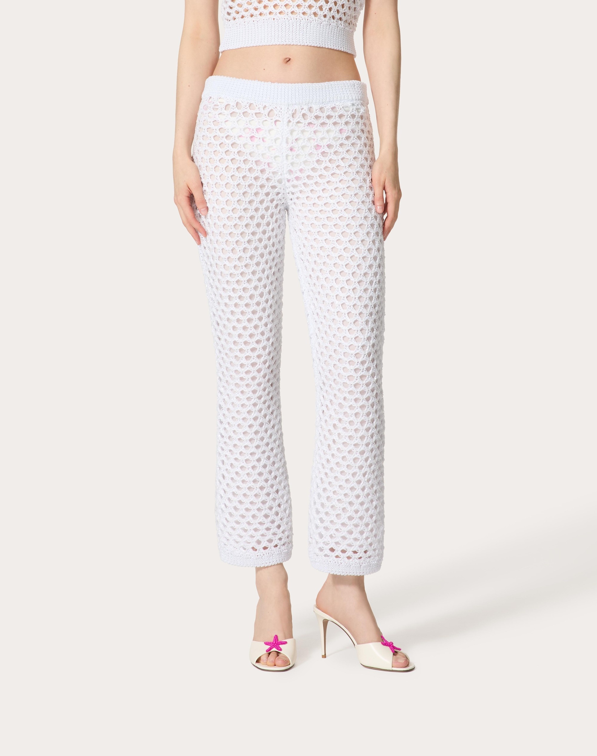 VISCOSE, LUREX AND SEQUIN PANTS - 3