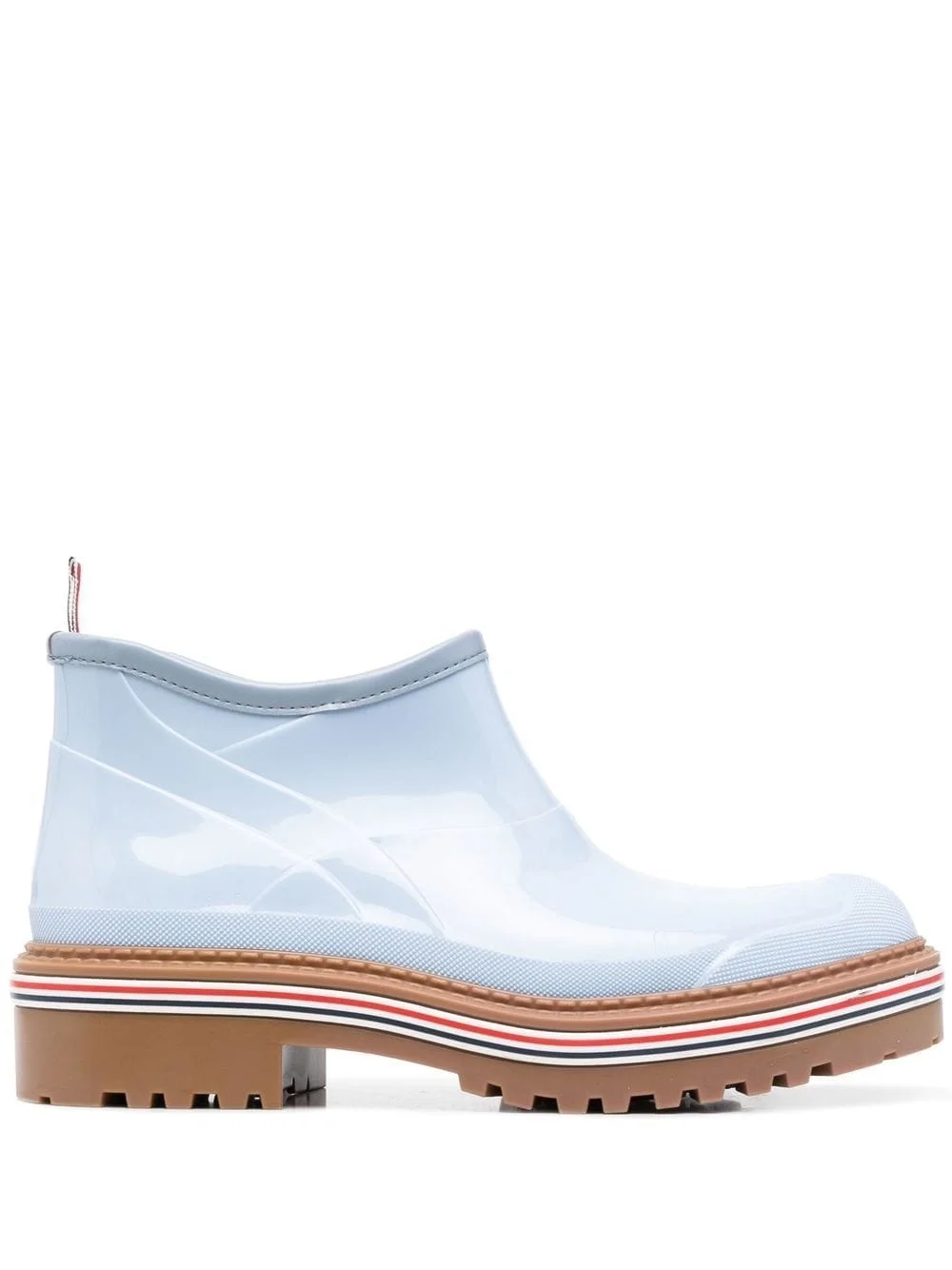 stripe-trim ankle boots - 1