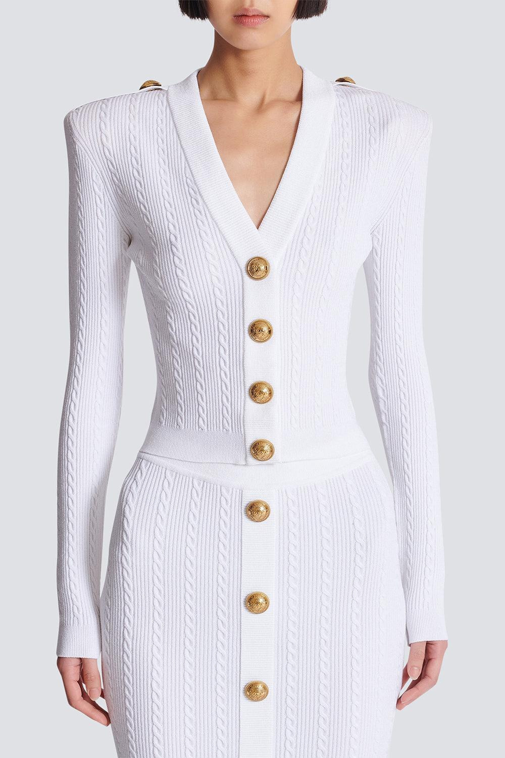 Four Button Cardigan - 5