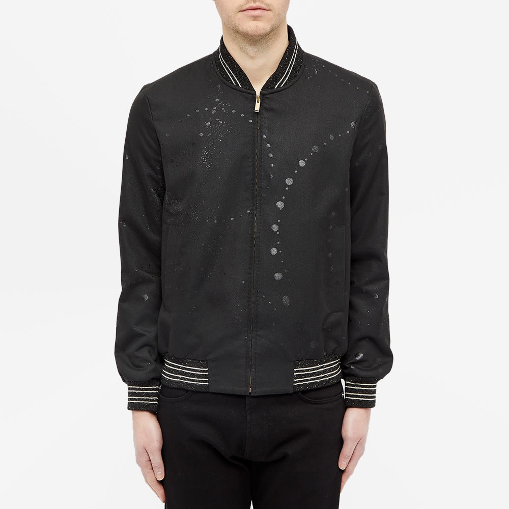 Saint Laurent Galaxy Print Teddy Jacket - 4