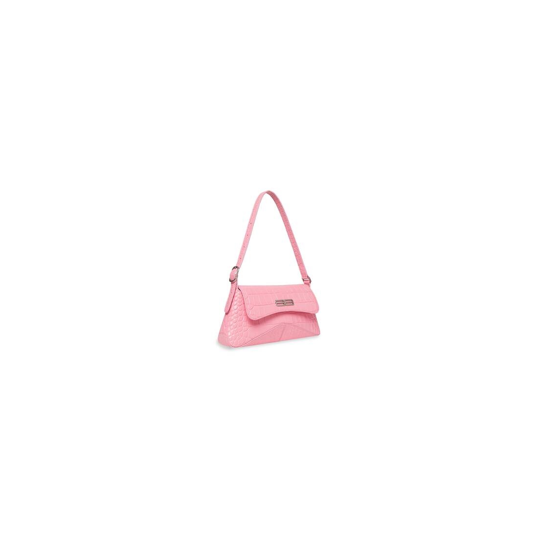 Women's Xx Small Flap Bag Crocodile Embossed in Pink - 3