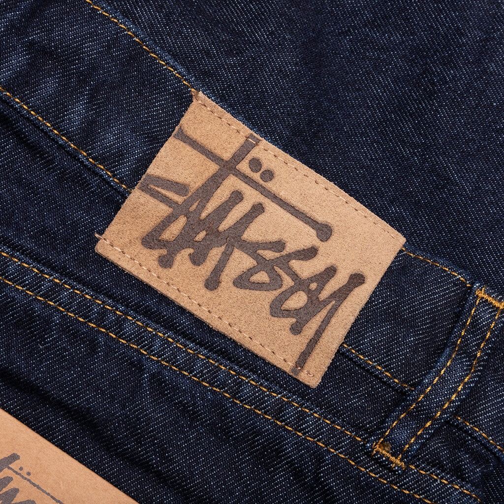BIG OL DENIM SHORTS- RINSED INDIGO - 3