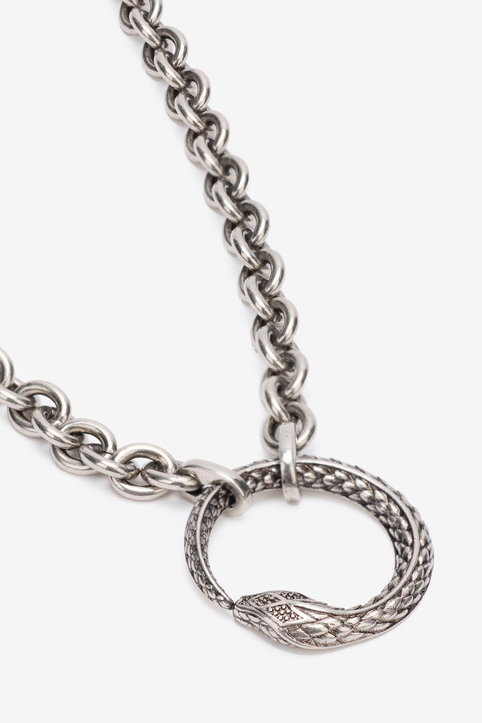 Chain Necklace With Snake - 5