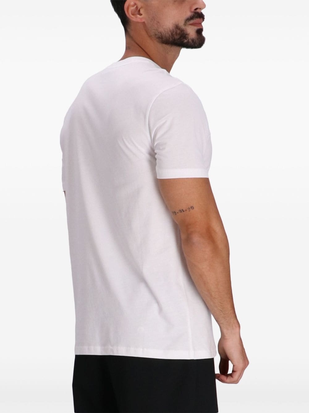 Bear-motif-embroidered t-shirt - 6