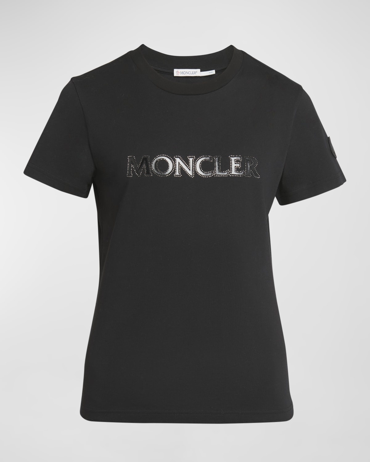 Tシャツ・カットソー Moncler Natural Cotton T-Shirt With Embroidered Logo Moncler Men's Embroidered Logo T-Shirt | Neiman Marcus