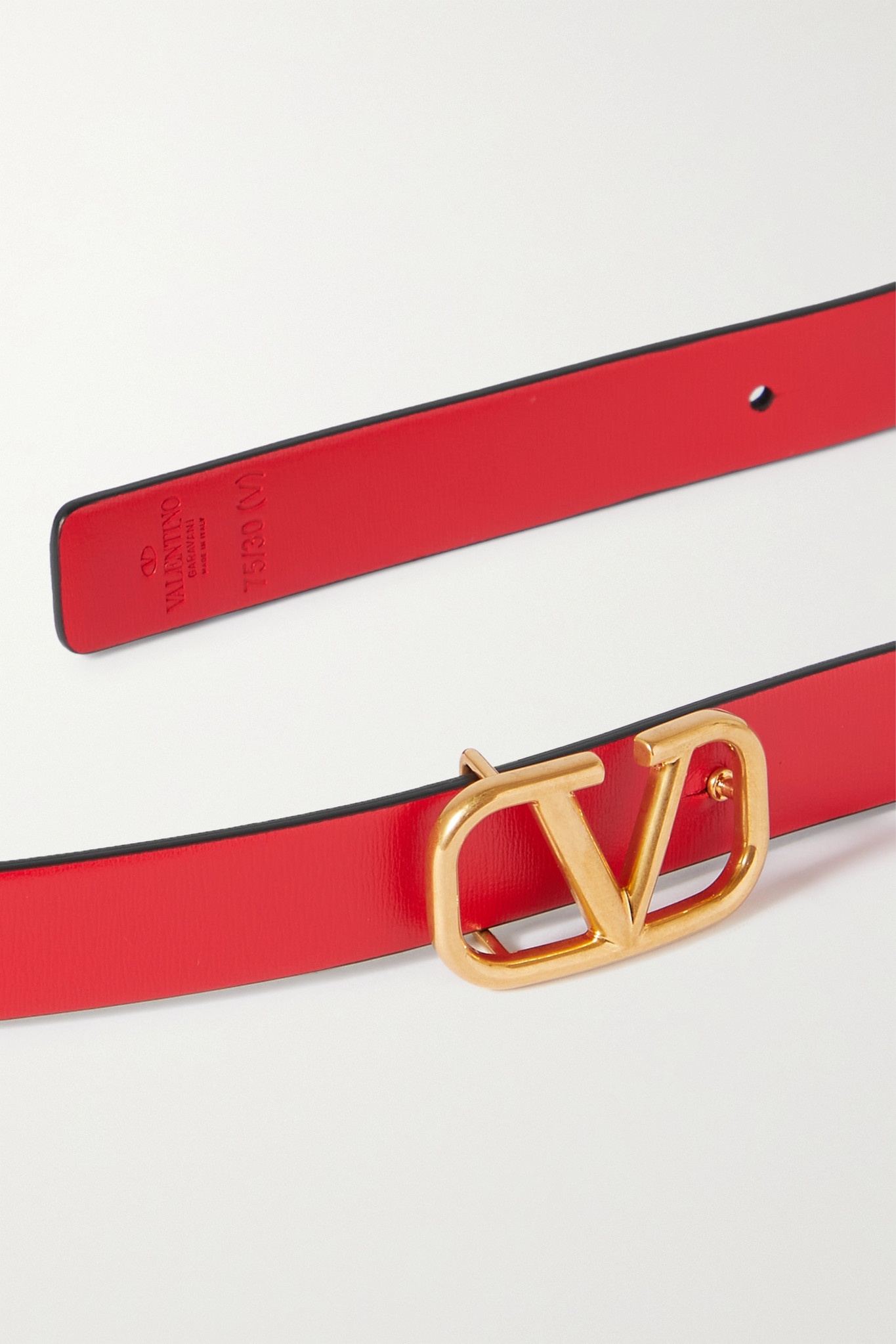 Valentino Garavani VLOGO reversible leather belt - 3