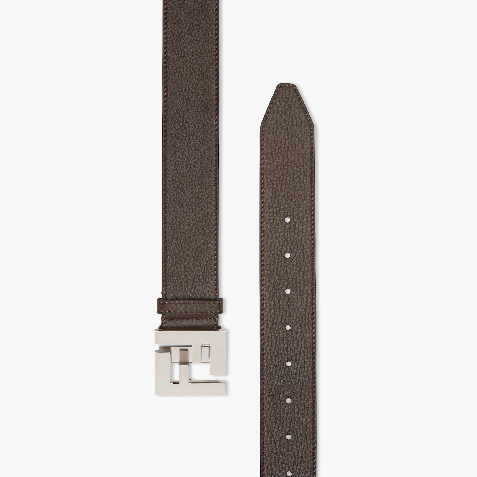 Brown leather belt - 2