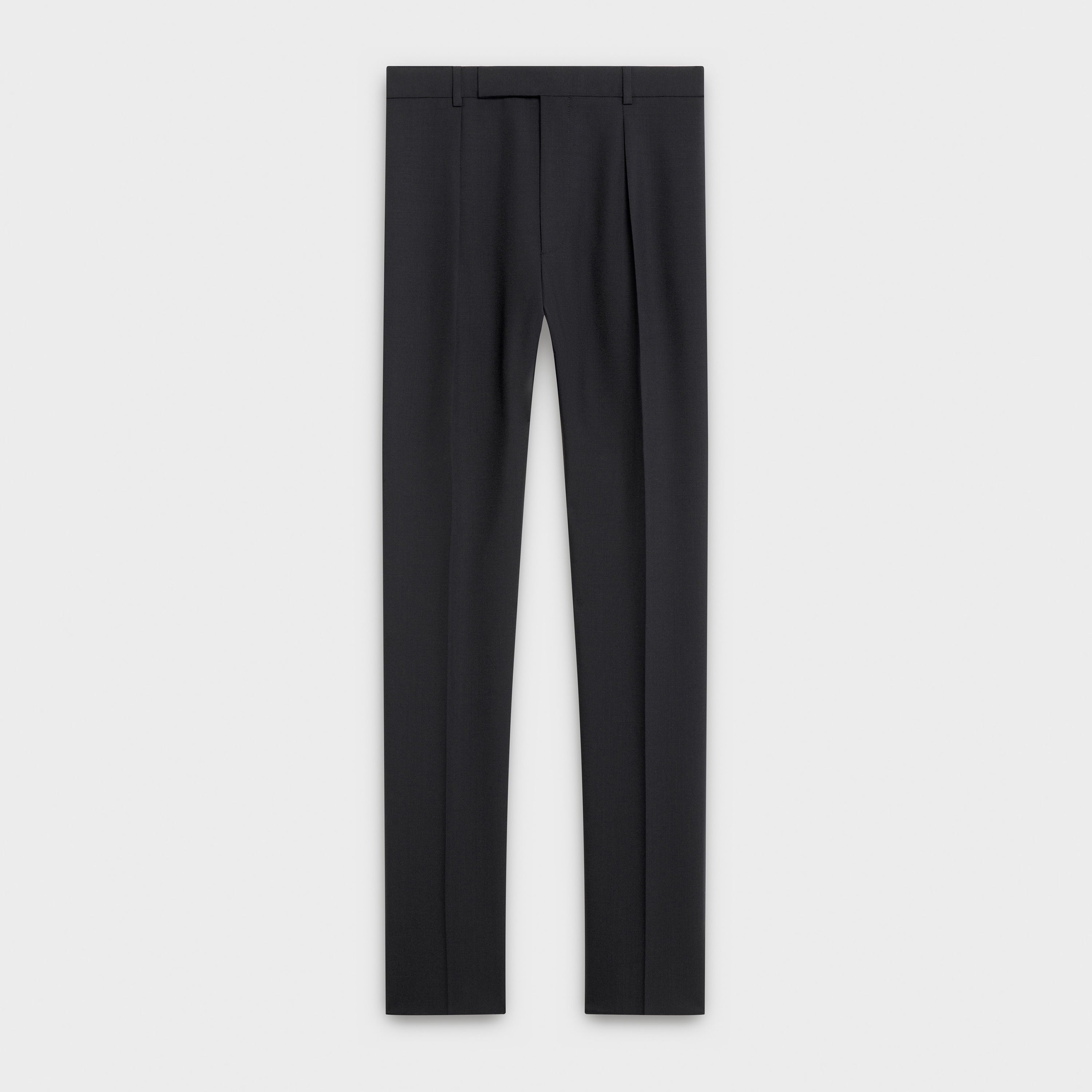 ONE PLEAT MODERN PANTS IN WOOL AND MOHAIR - 1