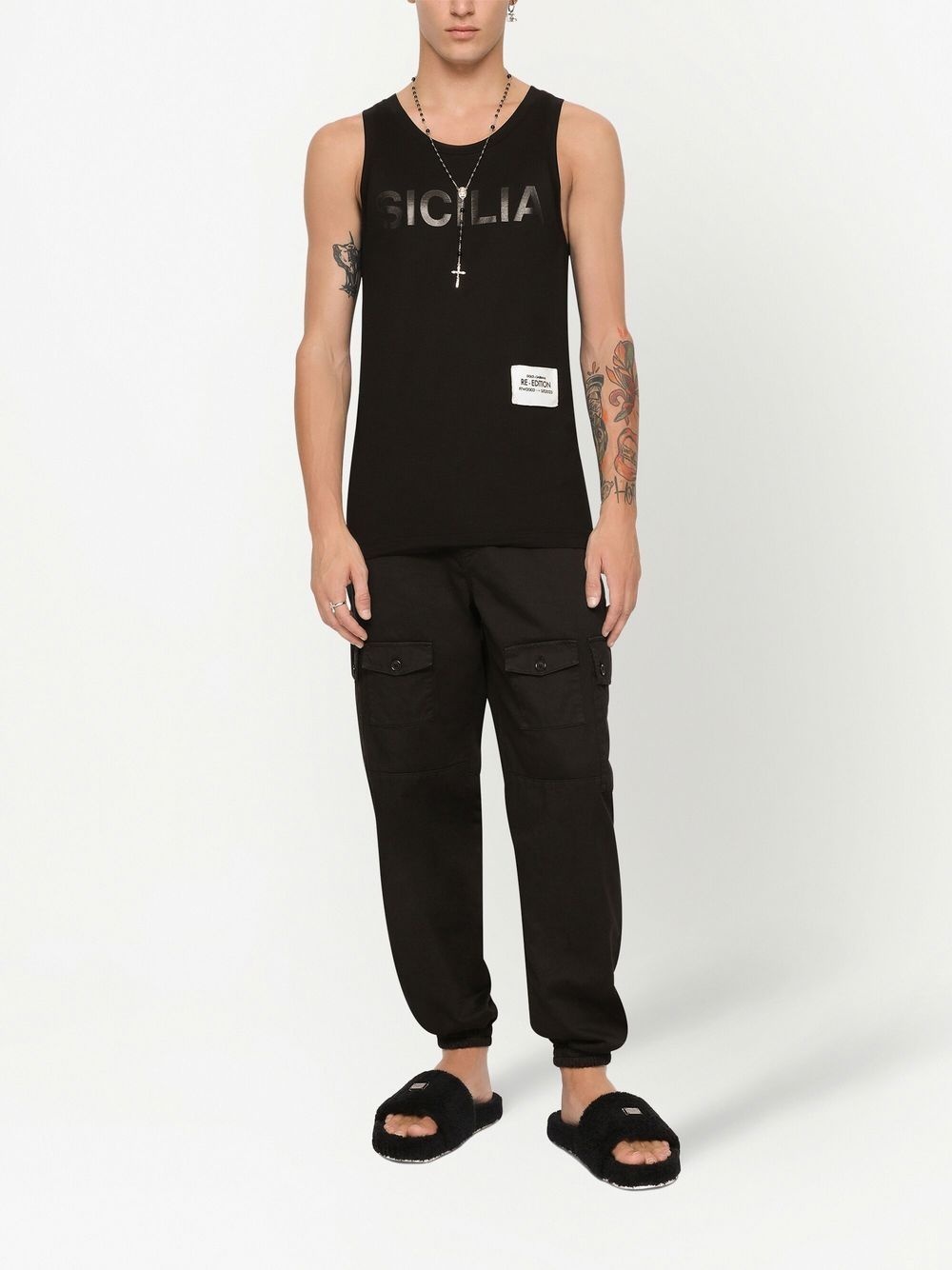 high-waisted cargo pants - 3
