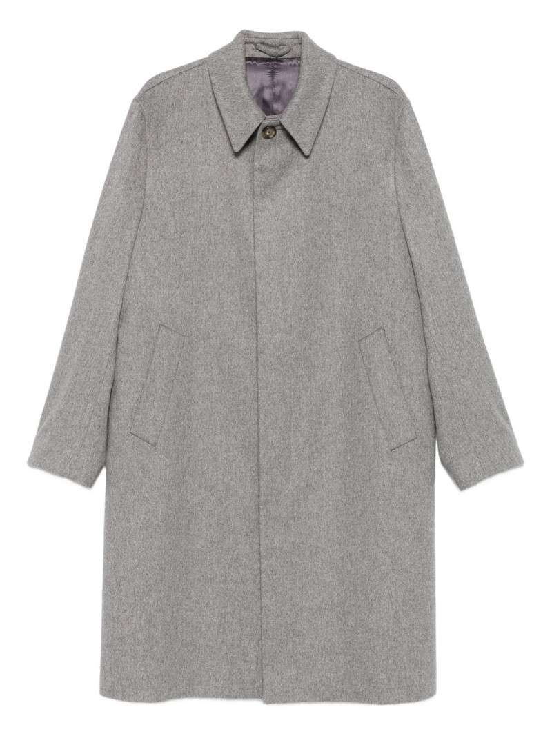 buttoned patch-pocket coat 1