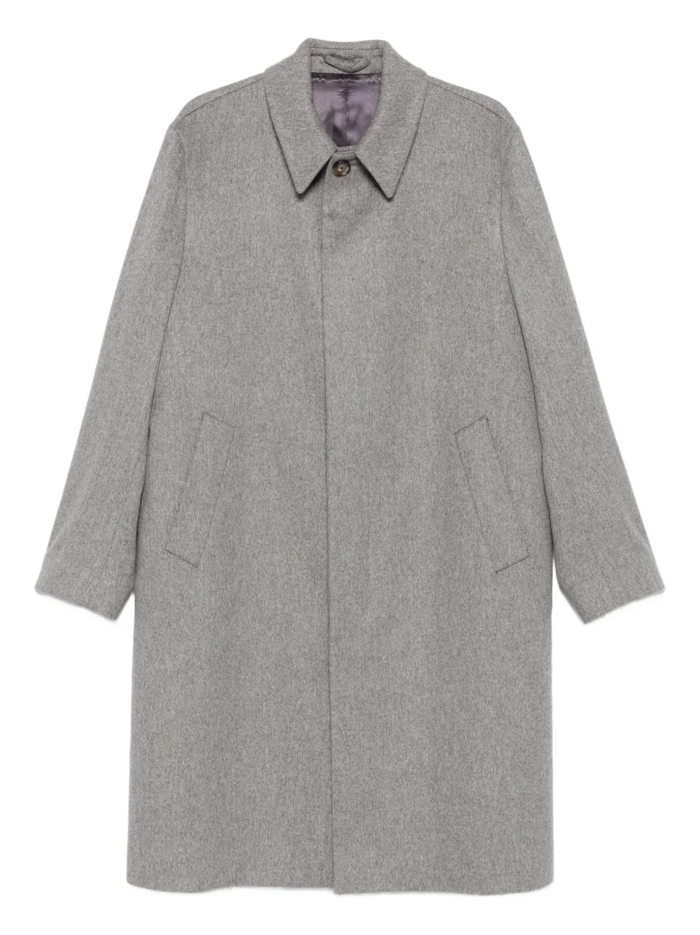 buttoned patch-pocket coat - 1