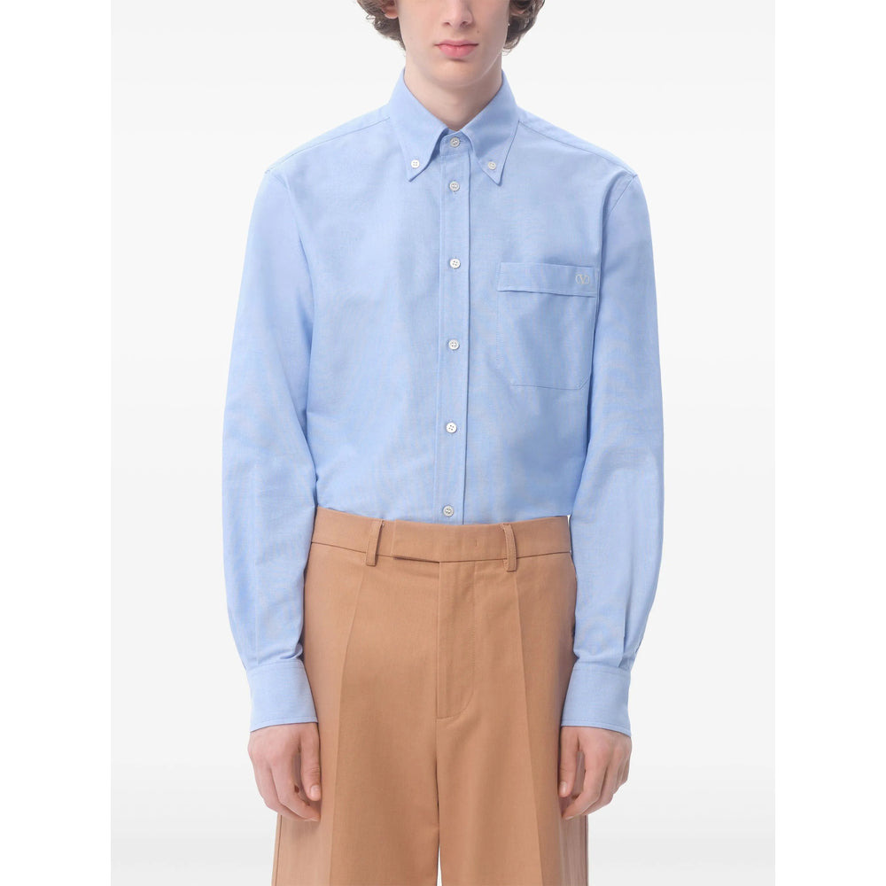 Valentino Blue Shirts Men - 4