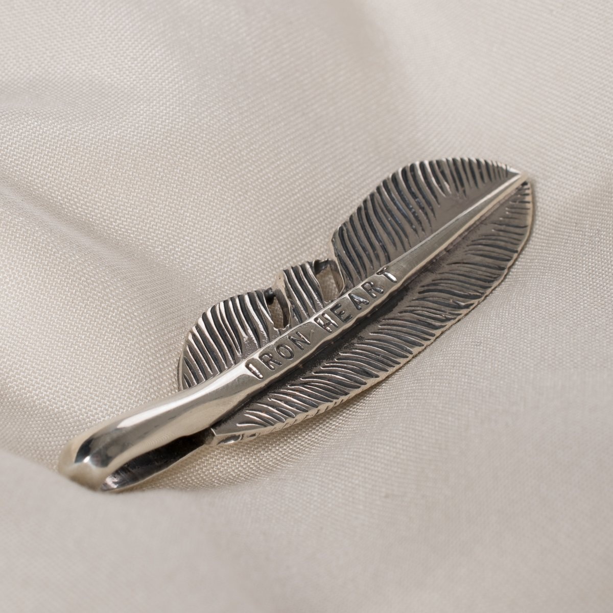 IHSI-09 Feather Pendant - Sterling Silver - 3