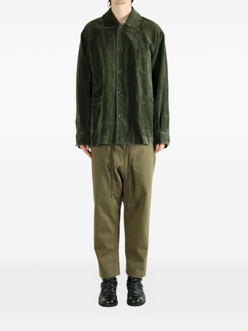 Jinn patch-pocket shirt jacket - 2