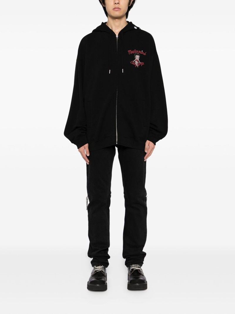 MASTERMIND WORLD x Betty Boop logo-print hoodie outlook