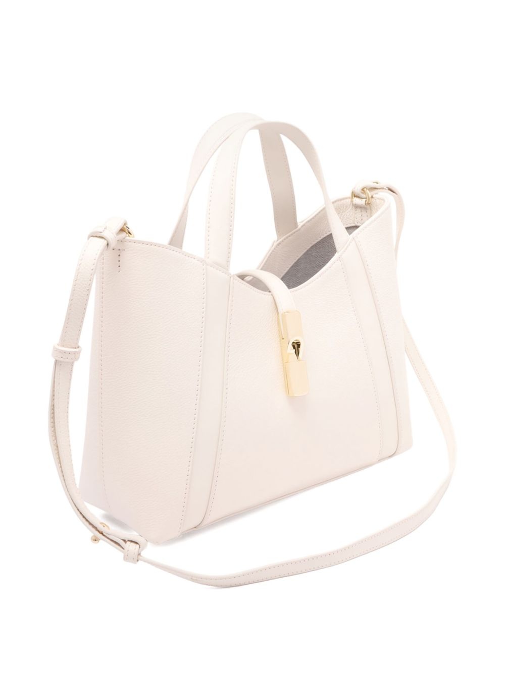 Goccia curved-top clasp tote bag - 3