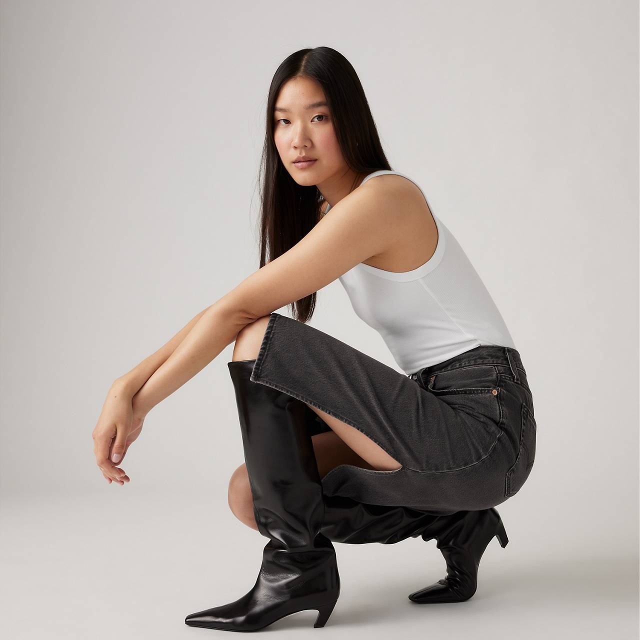 SIDE SLIT SKIRT - 7