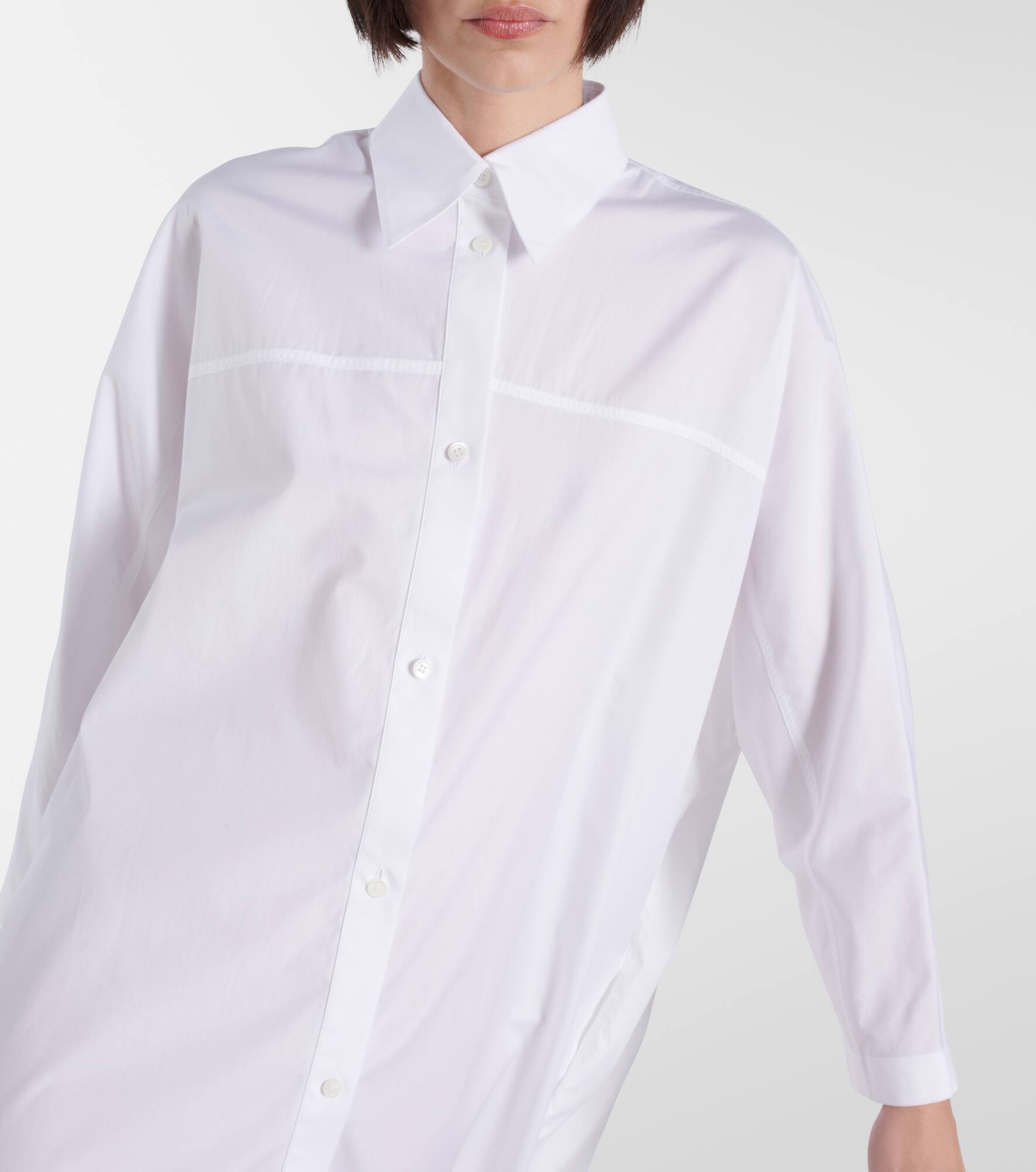 Cotton poplin shirt dress - 4