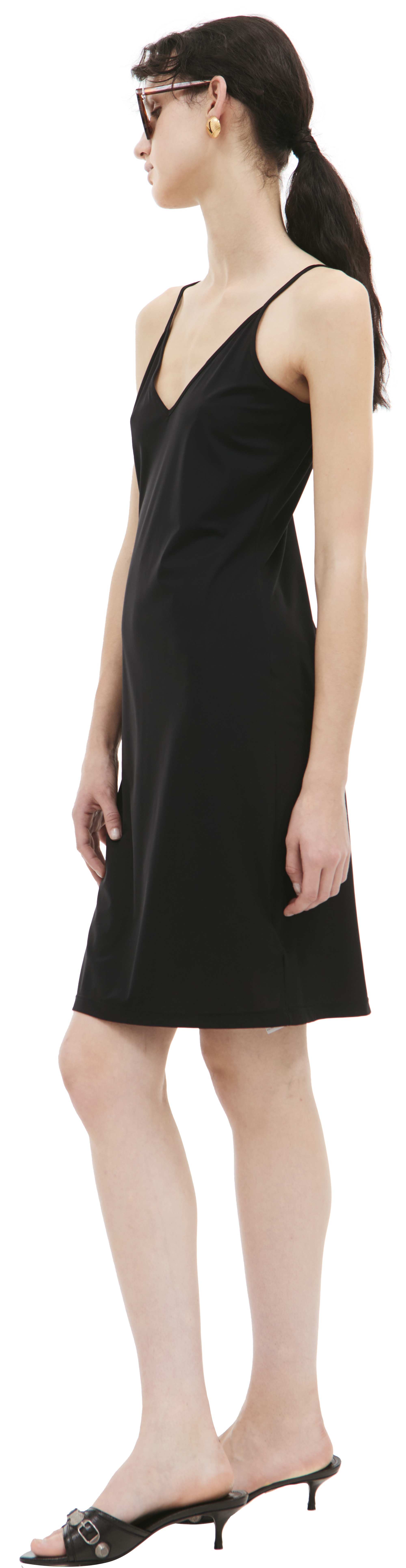 V-NECK MINI DRESS - 2