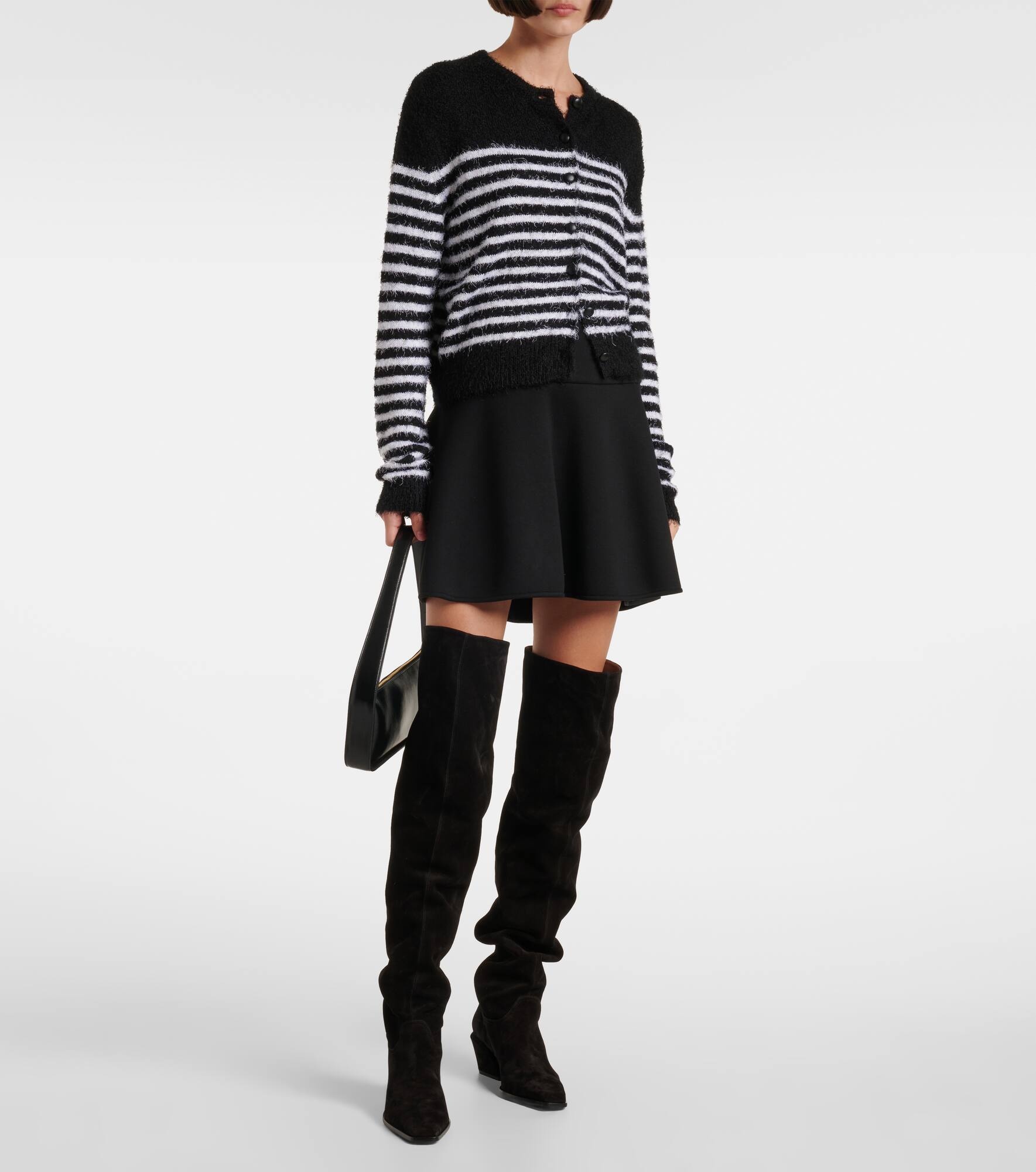 Bettina over-the-knee suede boots - 3