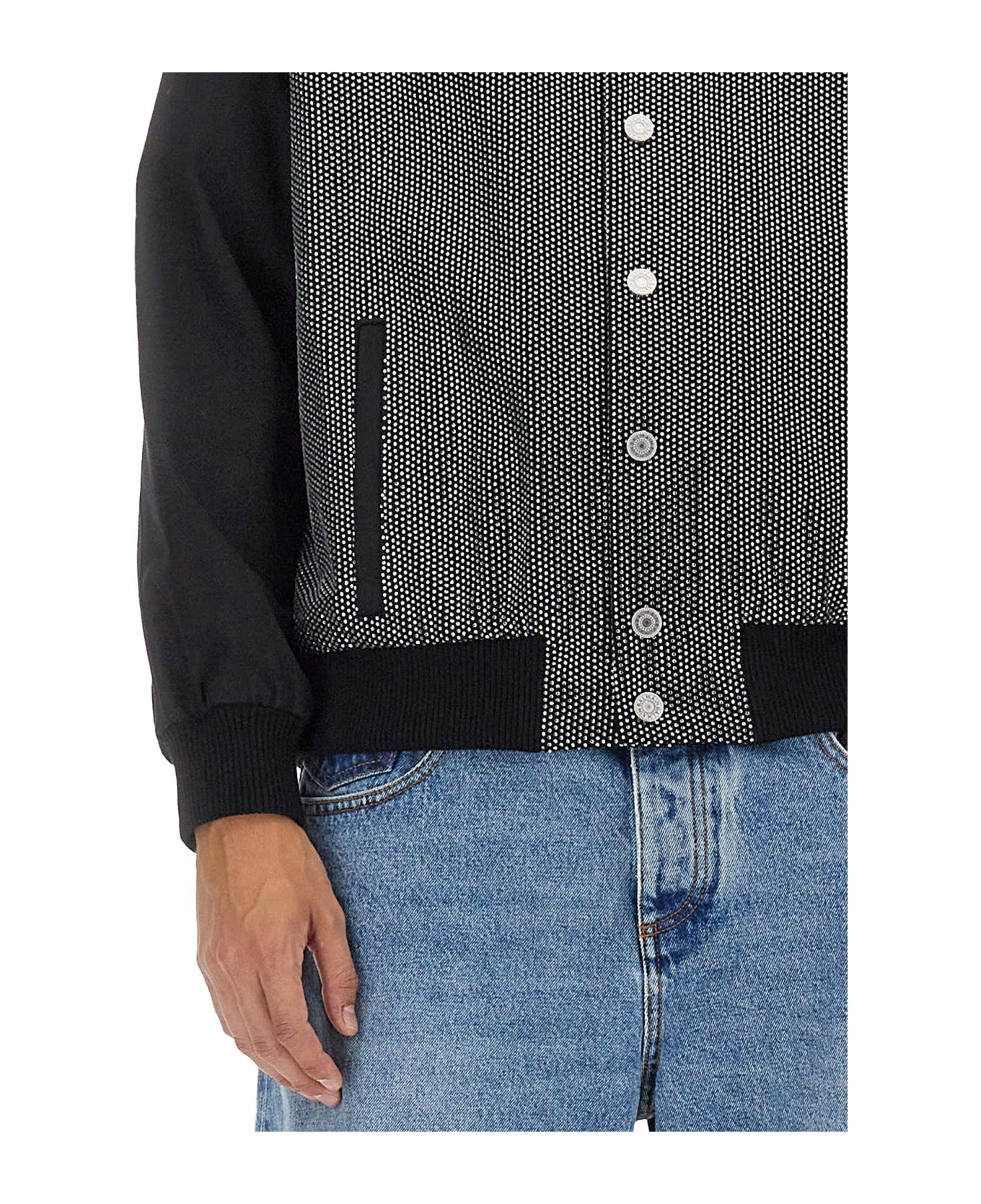 Rhinestone Bomber Jacket - 3