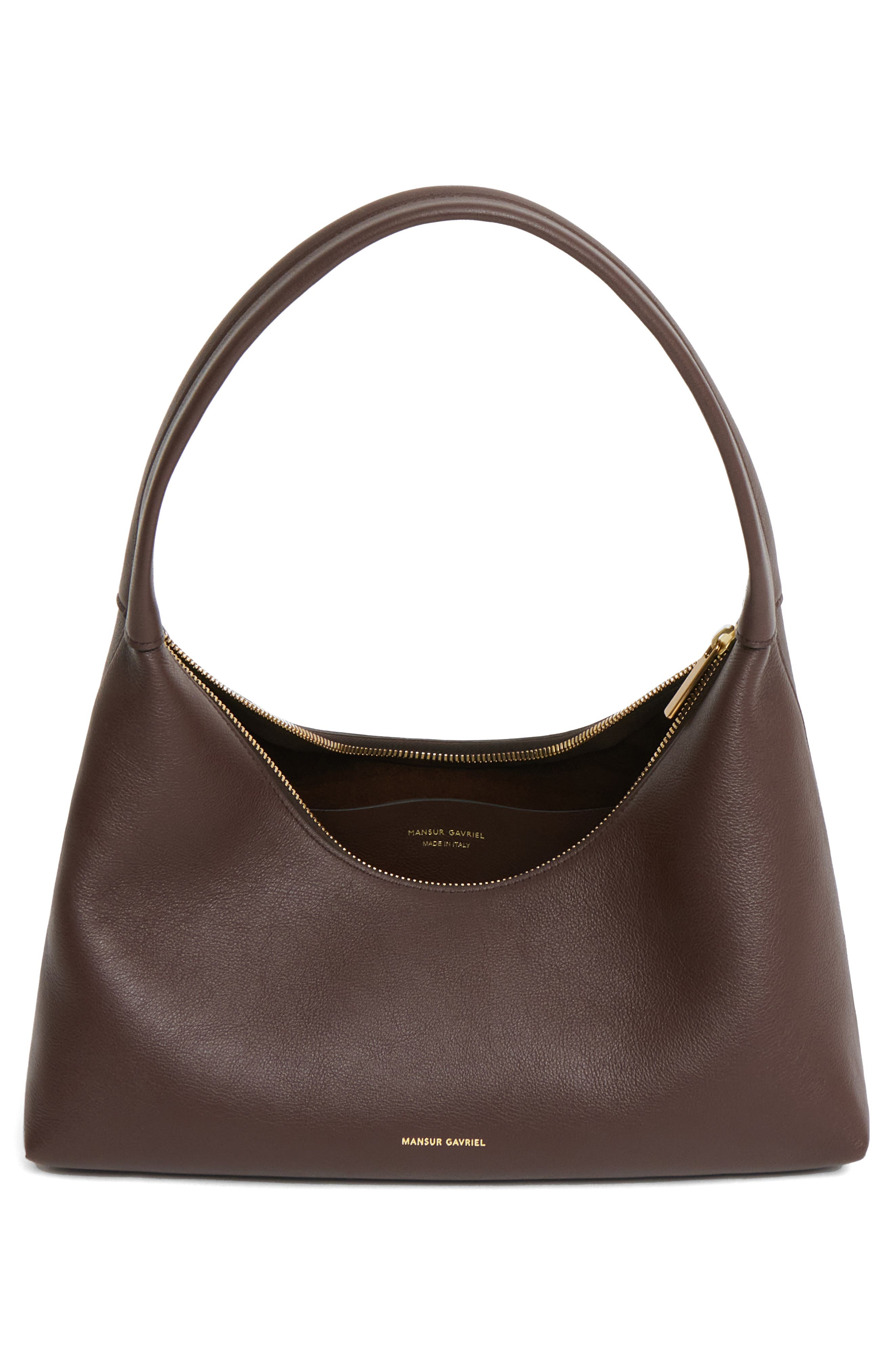 Mansur Gavriel Candy Baguette Leather Shoulder Bag in Chocolate at Nordstrom - 3